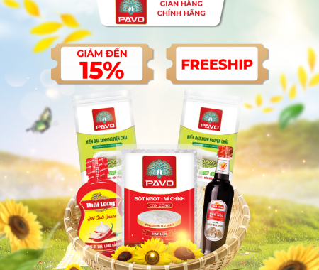 CB 4 (2M đậu xanh 200gr + 1 NT Shiitake 250ml + 1 Tương ớt 250g + 1 BN lớn 350gr)