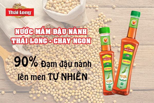 Nước Mắm Đậu Nành Thái Long CHAY NGON 500ml