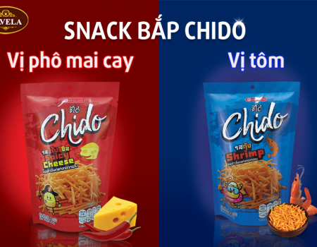 SNACK BẮP HIỆU CHIDO - ĐẬM ĐÀ HƯƠNG VỊ, GIÒN TAN ĐẦU LƯỠI