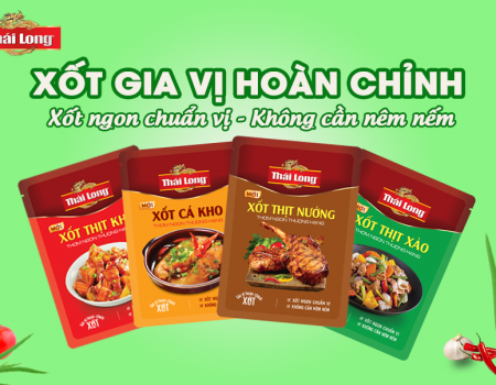 XỐT GIA VỊ HOÀN CHỈNH THÁI LONG - XỐT NGON CHUẨN VỊ, KHÔNG CẦN NÊM NẾM