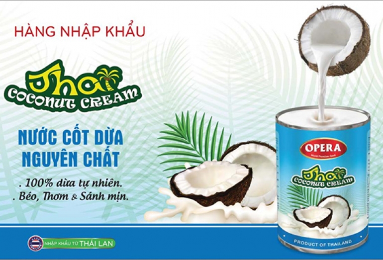 Nước Cốt Dừa Opera Vị Thơm Béo, Ngon Sánh Mịn Nhập Khẩu Thái Lan